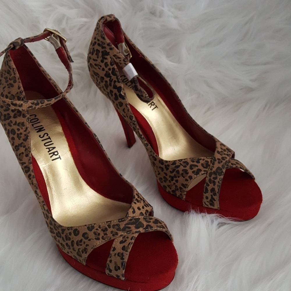 Nwob Colin Stuart Animal Print Heels - image 1